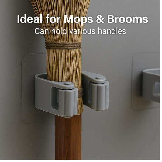 c0gthh-se Home Improvement Self-Adhesive Broom & Mop Holder (Pack of 4)
