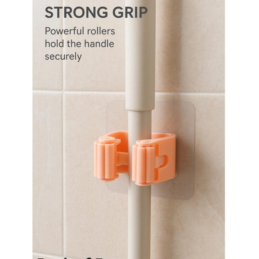 c0gthh-se Home Improvement Self-Adhesive Broom & Mop Holder (Pack of 4)