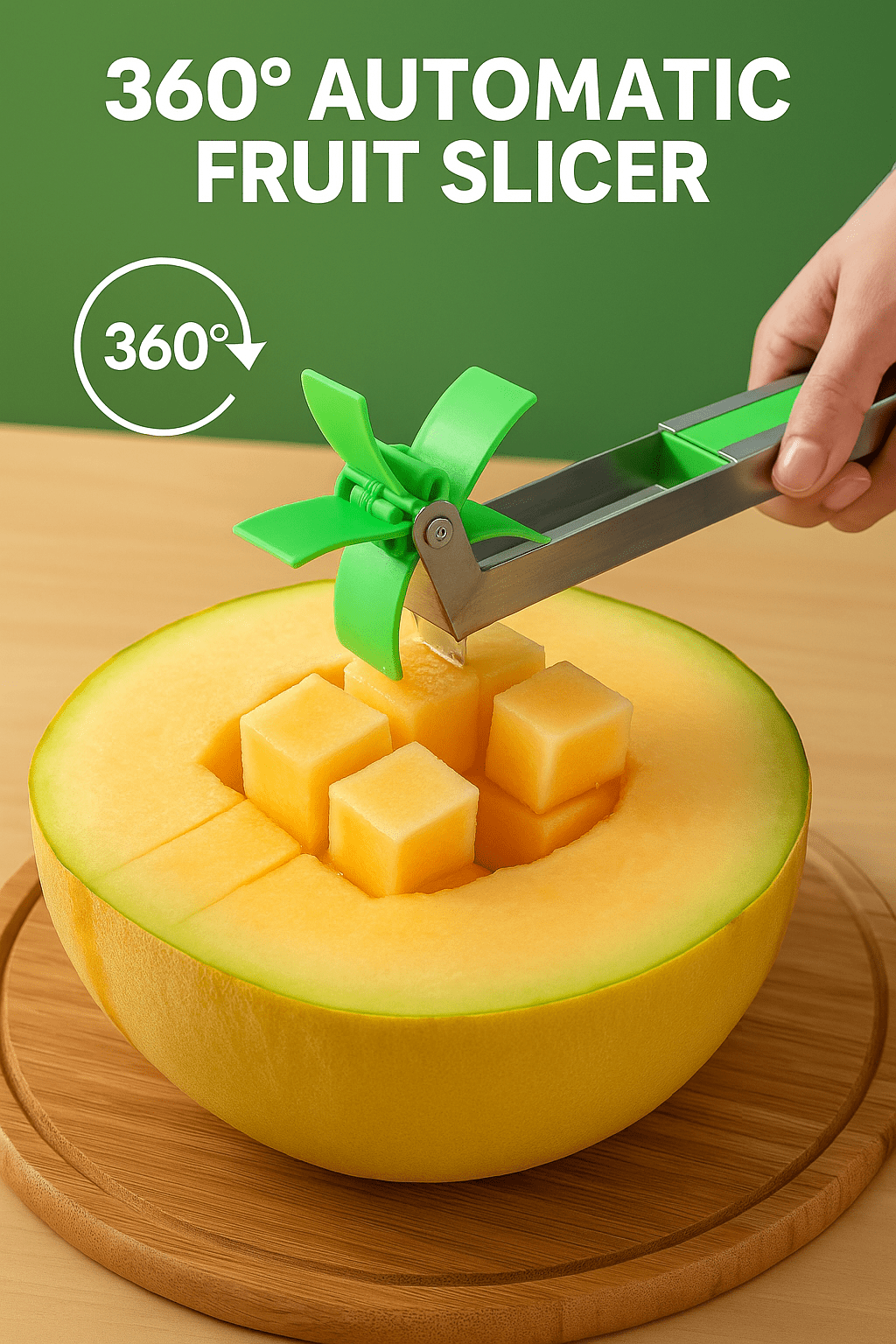 c0gthh-se Home Improvement Stainless Steel Fruit Slicer – 1 Push Cube Cutter