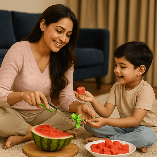c0gthh-se Home Improvement Stainless Steel Fruit Slicer – 1 Push Cube Cutter