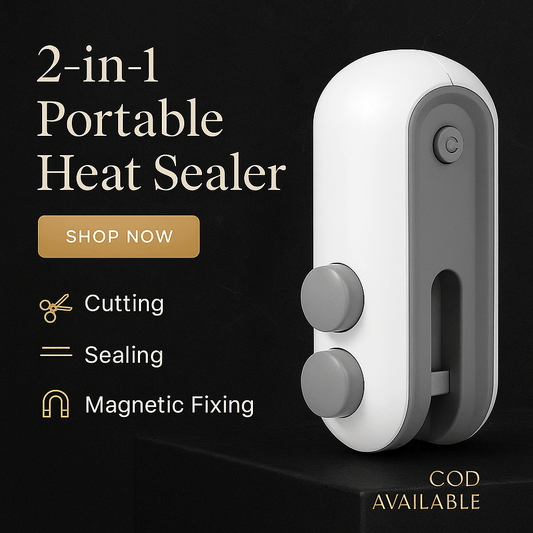 Inno Prods Home Improvement 2 In 1 Seal  Cutter Portable Rechargeable Heat Sealers