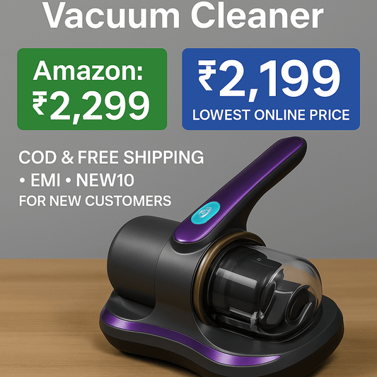 Inno Prods Home Improvement Rechargeable Cordless Powerful Vacuum Cleaner –  HEPA Suction with UV Sterilization | Sofa , Matress, Carpet Vaccum Cleaner