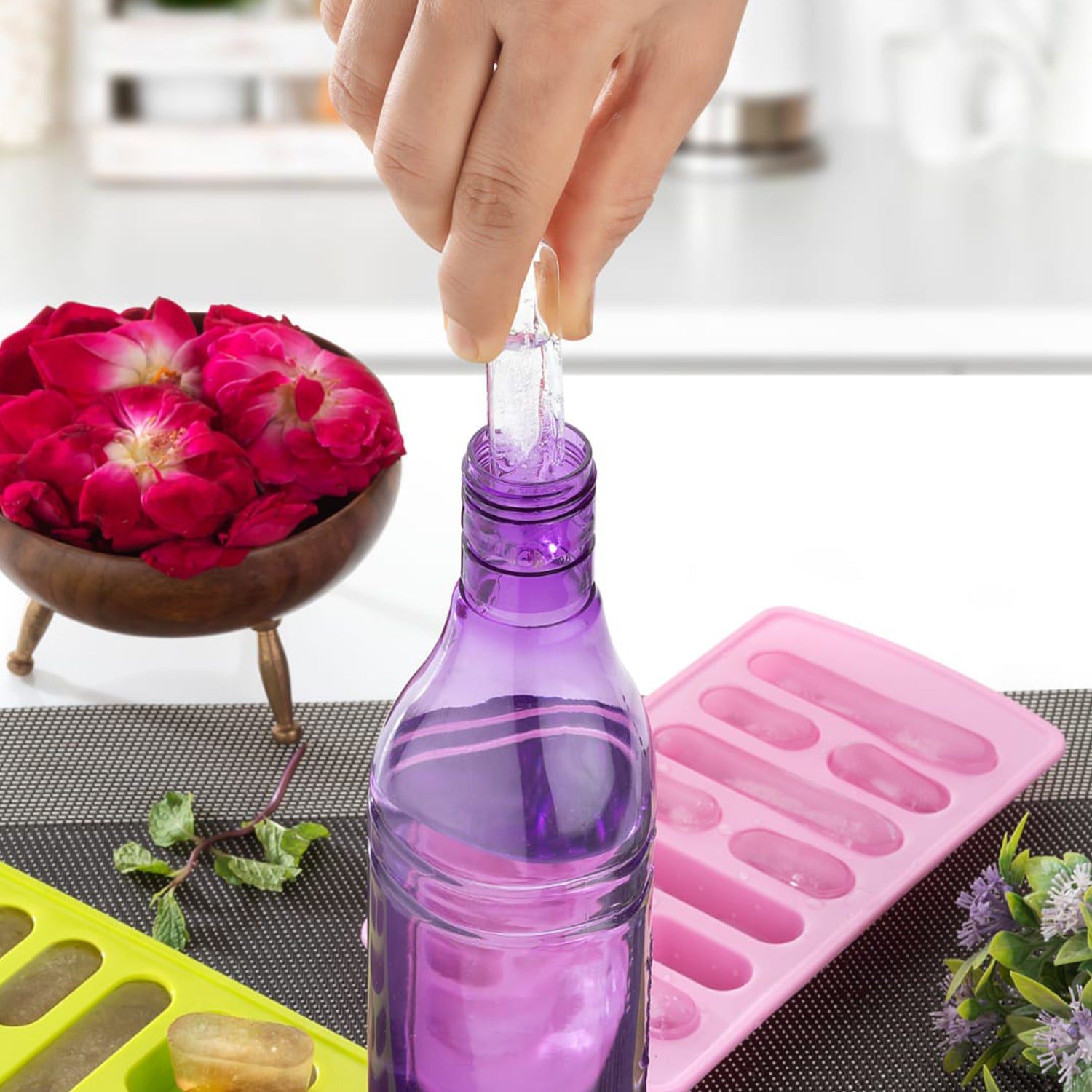 Inno Prods Home & Kitchen Fancy Ice Tray for making Ices (Pack of 4)