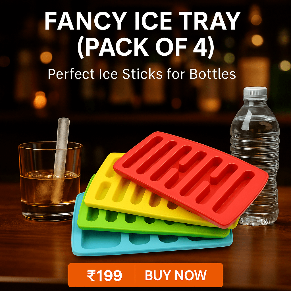 Inno Prods Home & Kitchen Fancy Ice Tray for making Ices (Pack of 4)