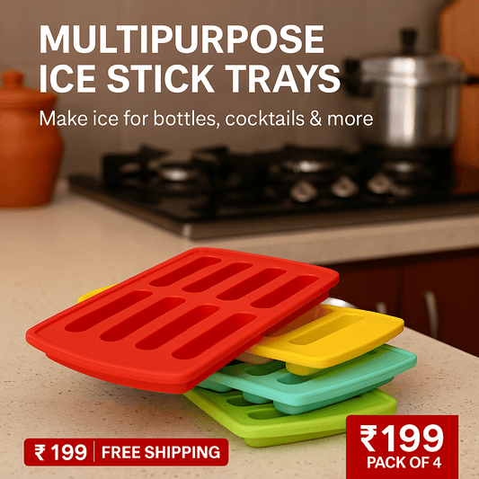 Inno Prods Home & Kitchen Fancy Ice Tray for making Ices (Pack of 4)