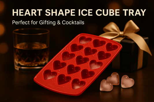 Inno Prods Home & Kitchen Heart Shape Ice Cube Tray - 14 Cavities (Pack of 2)