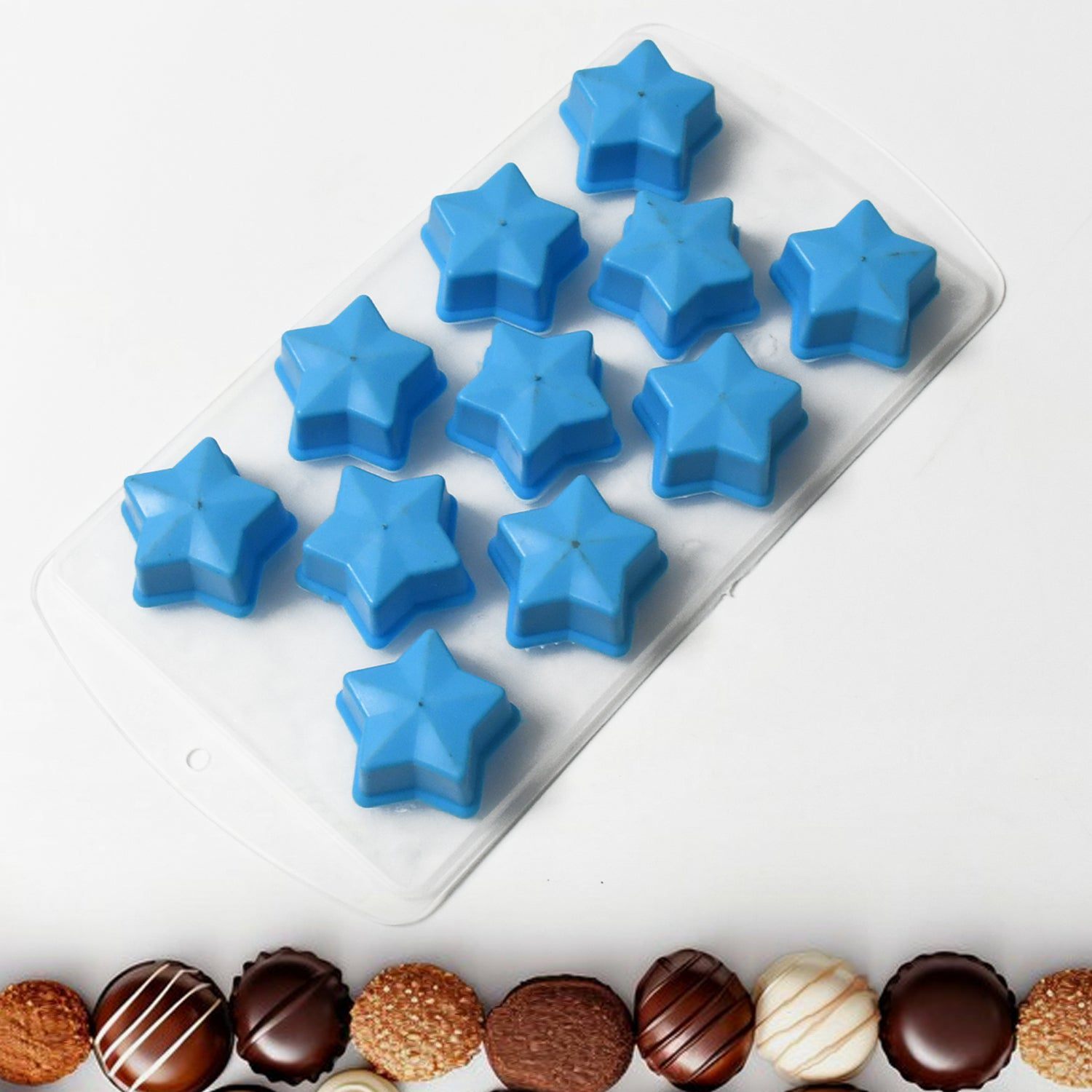 Inno Prods Home & Kitchen Silicone Mold Ice Cube Tray Creative Sweet Multi Type Ice Mold (Pack of 3)