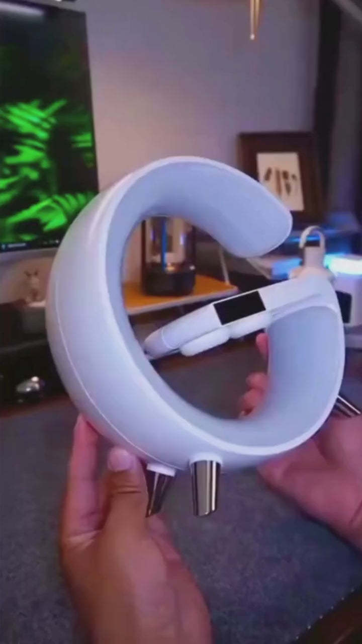 Wireless Charging & Bluetooth Speaker Multicolor LED Lamp