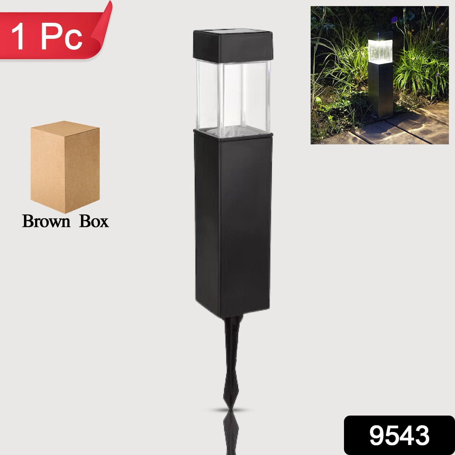 Wukusy Garden Big Garden Solar Light Outdoor Garden Park Driveway Light (1 Pc)