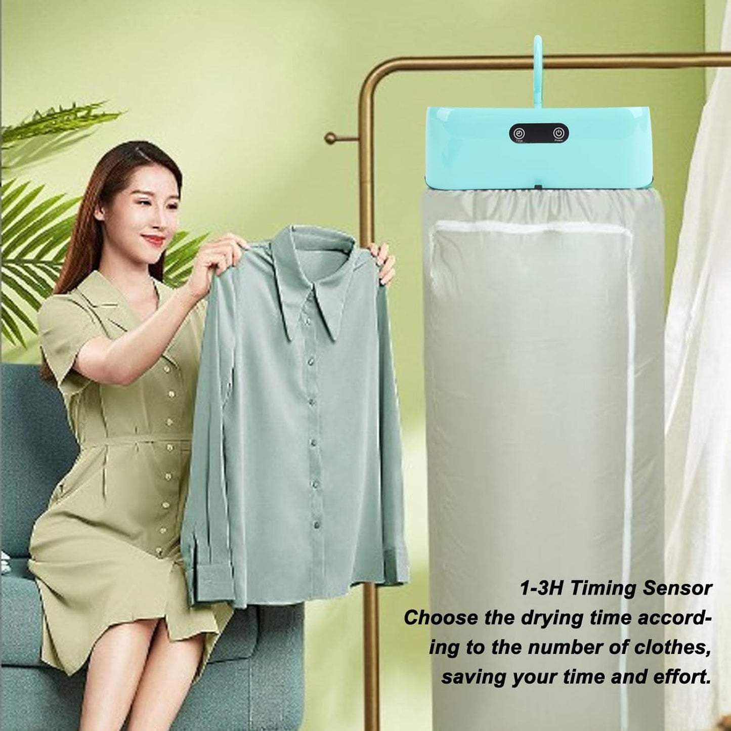 Wukusy Home Improvement Portable Clothes Folding Dryer Portable Dryer (1 Pc)