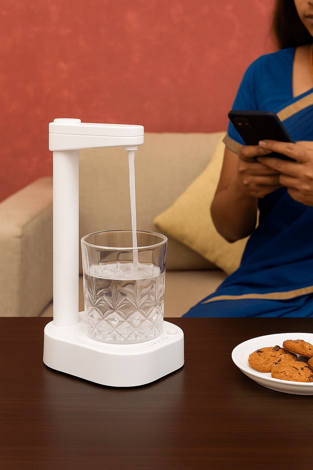 Wukusy Home Improvement Smart USB Table Water Dispenser – Portable One-Button Pump