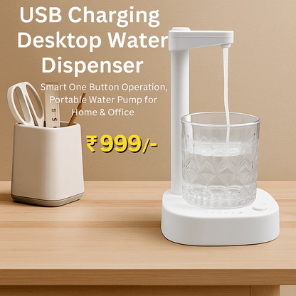 Wukusy Home Improvement Smart USB Table Water Dispenser – Portable One-Button Pump