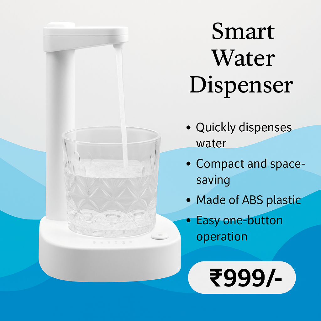 Wukusy Home Improvement Smart USB Table Water Dispenser – Portable One-Button Pump